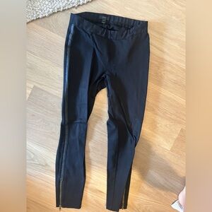 J. Crew tuxedo stripe black skinny pants